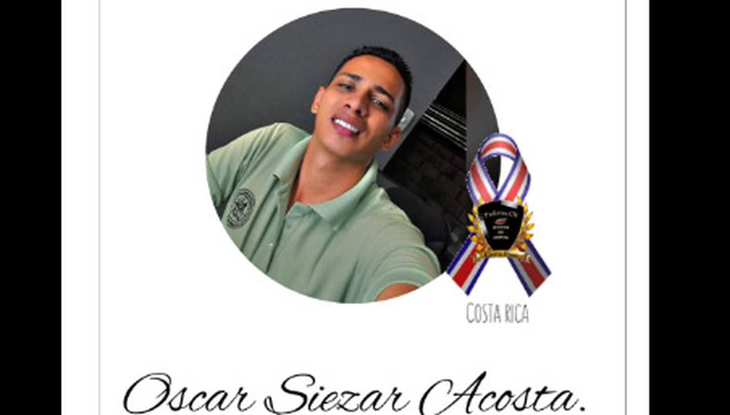 Oscar Siezar falleció cuando realizaba practicas para convertirse en policía
