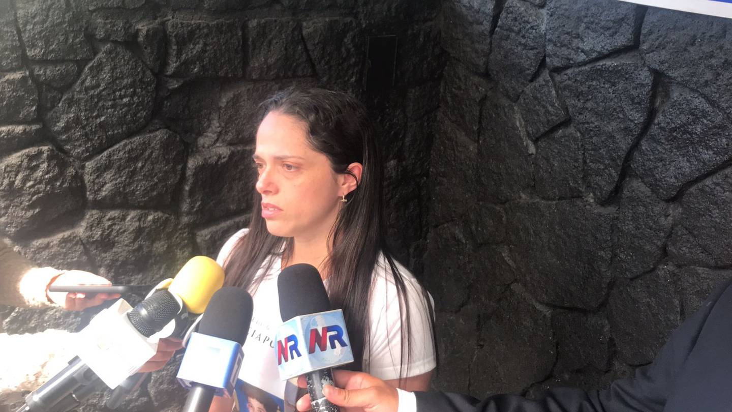 Ingrid Muñoz dijo sentirse satisfecha con la condena contra el asesino de su hijo. Foto Adrián Galeano.