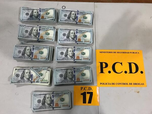 Ellos llevaban $84.000, en moneda tica actualmente son unos ¢50.400.000. Foto: MSP