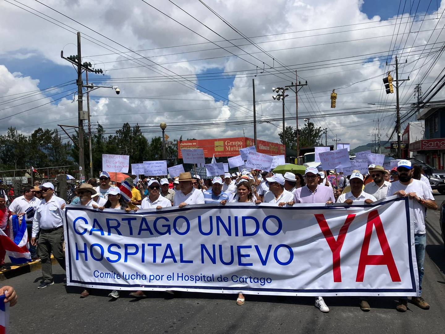 Demanda por construcción del nuevo hospital en Cartago llega a las calles de la provincia