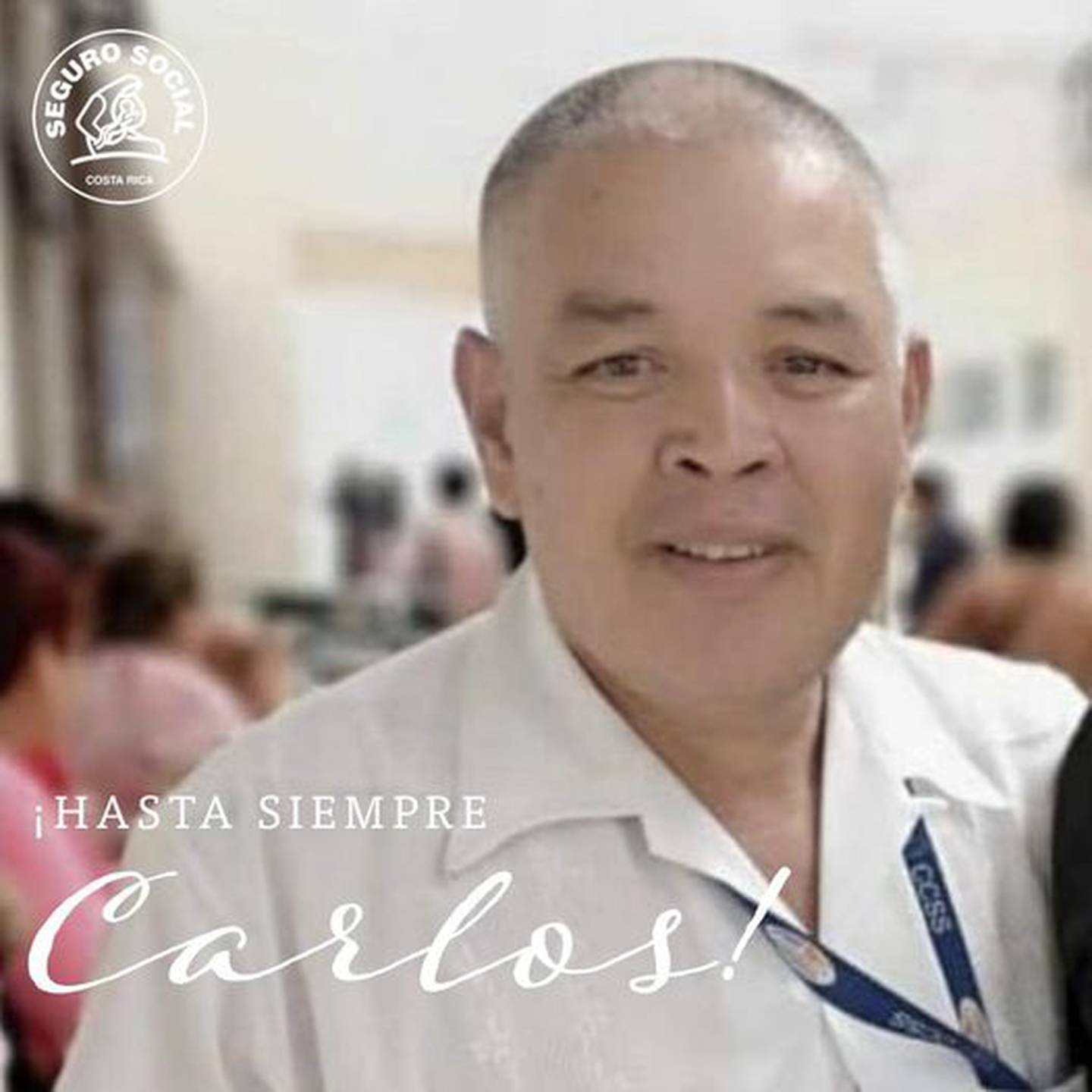 Don Carlos Gómez Mora, funcionario de la Caja Costarricense de Seguro Social (Caja), de 58 años y vecino de San Rafael Norte de Pérez Zeledón, falleció a causa del coronavirus. Ya van 15 trabajadores de la Caja que mueren a causa de la pandemia