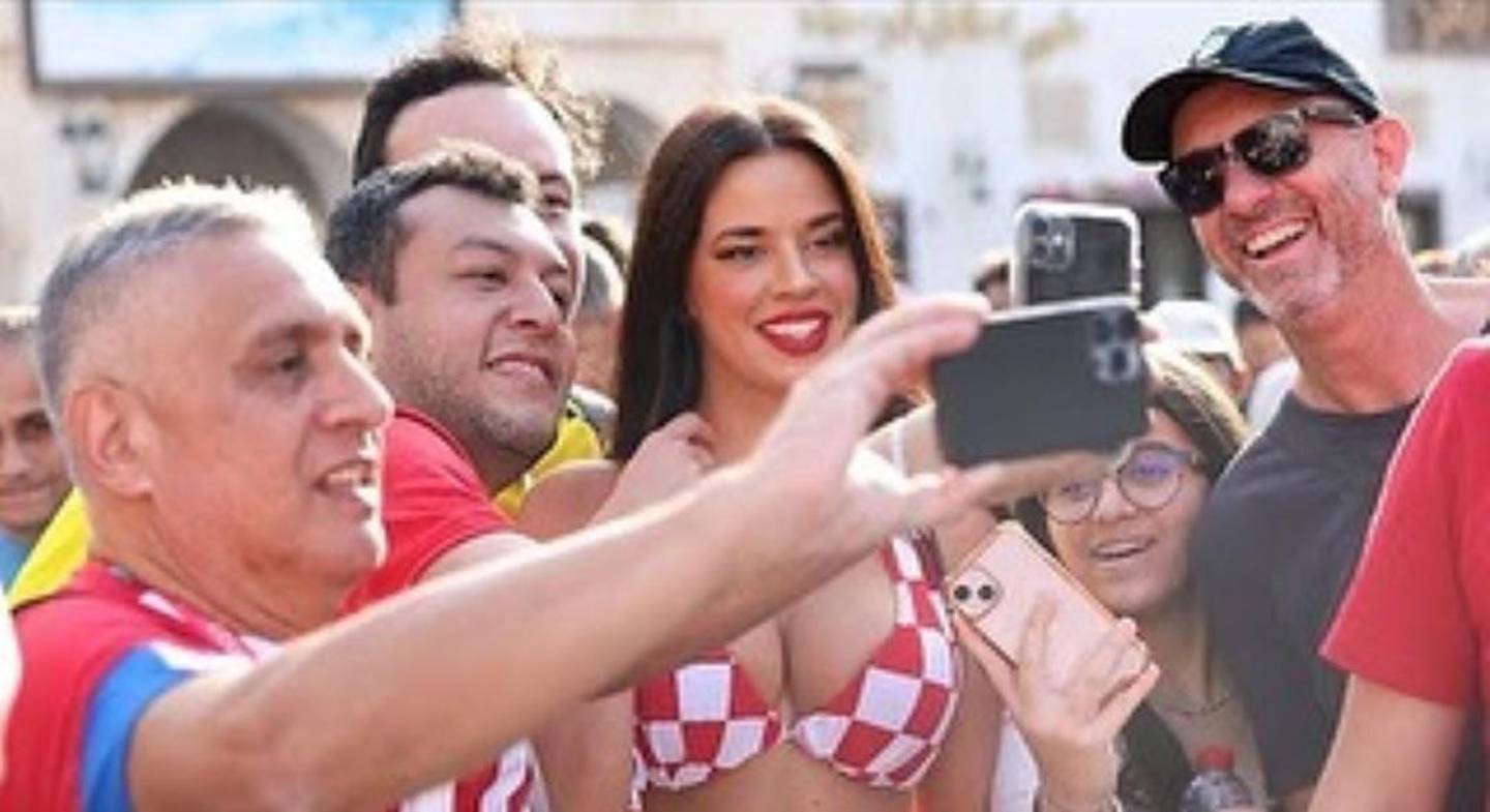 Ivana Knöll fue la sensación en el Mundial de Qatar. Instagram.