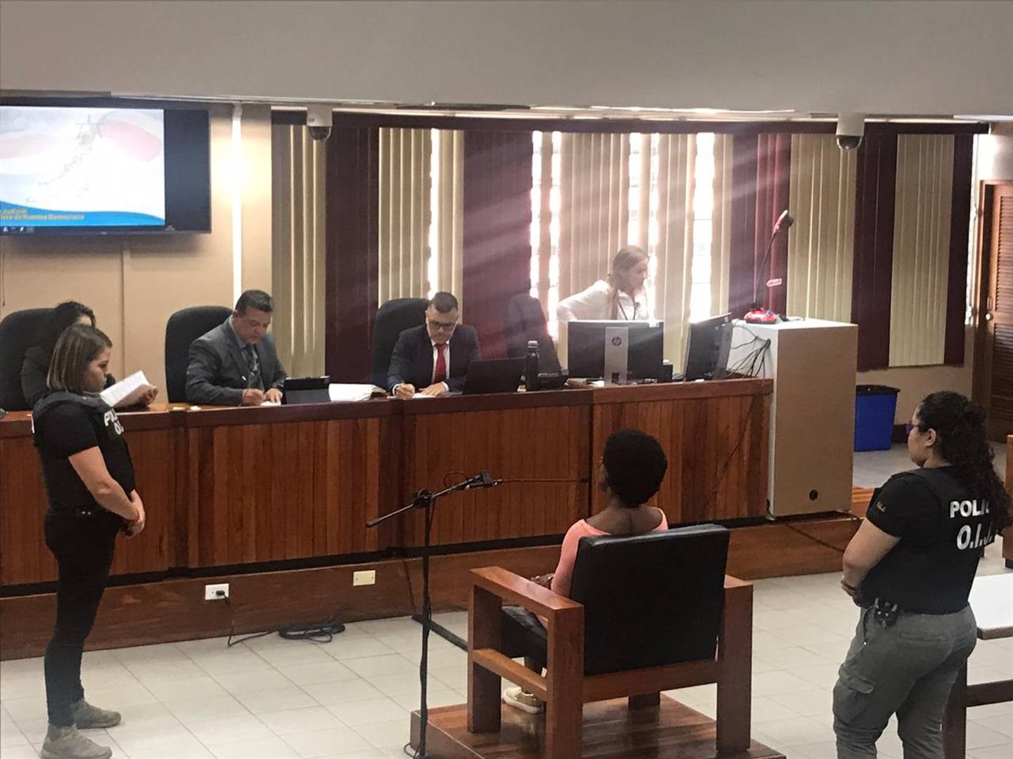 Juicio contra 12 miembros de la banda del Gringo por doble homicidio descubierto en La Sabana. Foto Adrián Galeano