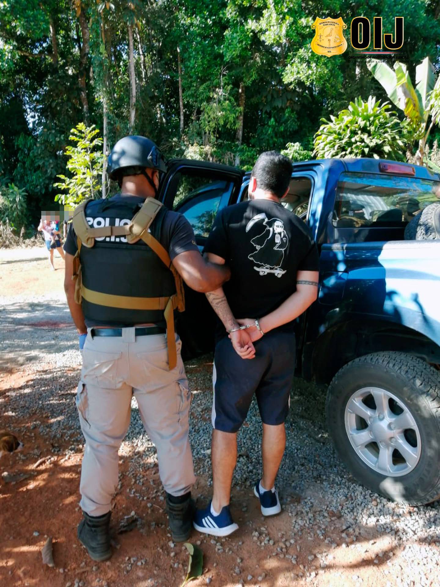 OIJ realiza operativo para desmantelar banda narco que al parecer era liderada por reo. Foto OIJ.