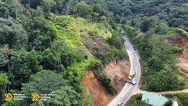 ¡Ojo! Caída de material causó cierre de carretera entre Pérez Zeledón y Dominical