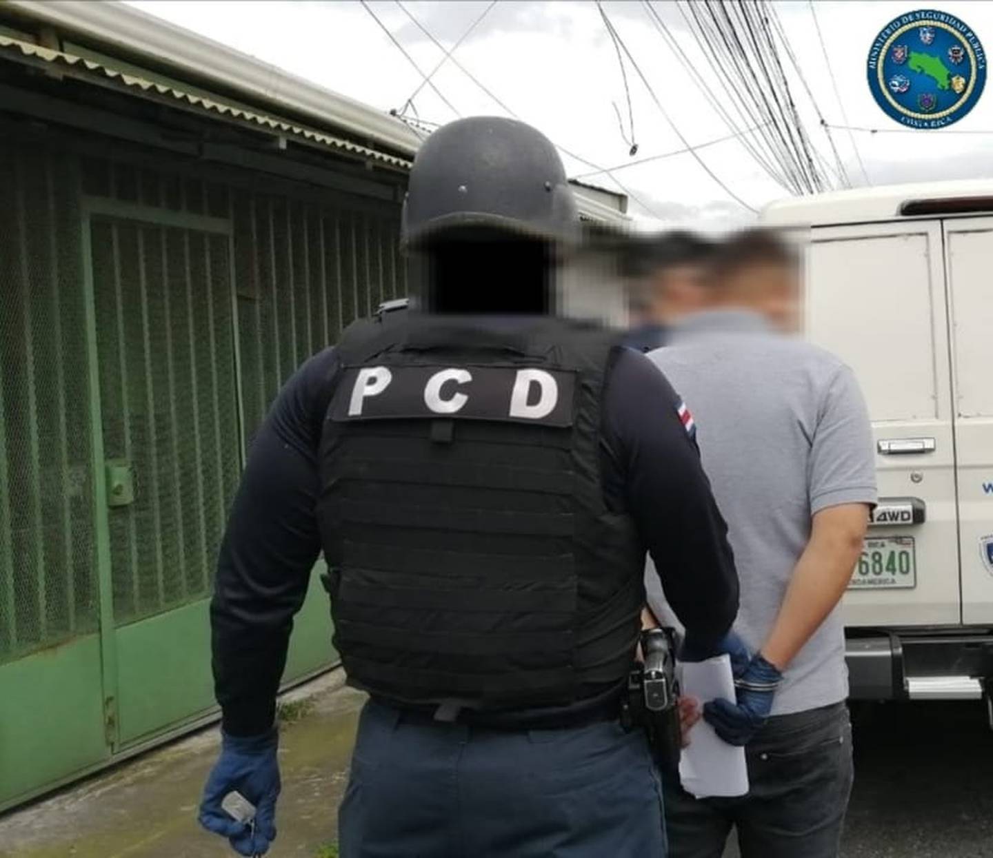 PCD detiene a tío, sobrino y amigo sospechosos de vender droga en Guadalupe. Foto PCD.