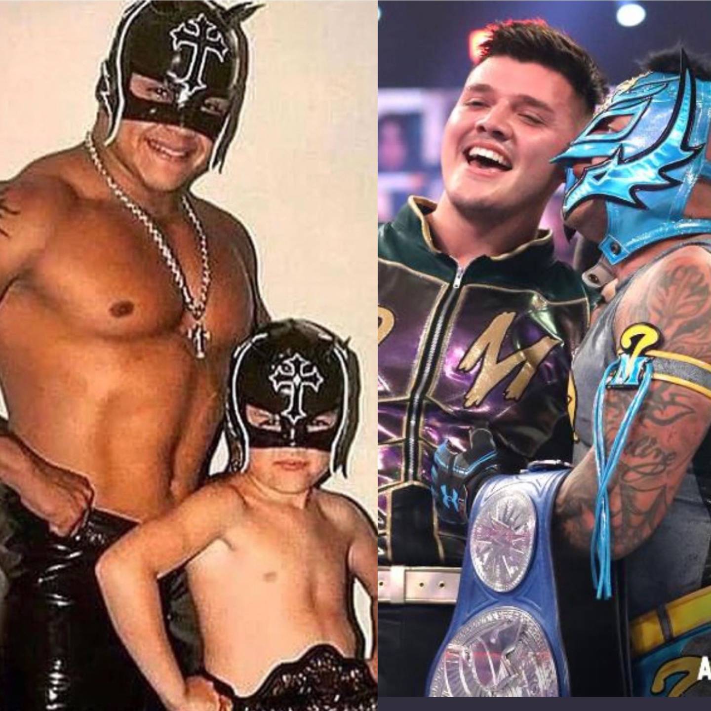 El dueño del 619 y su hijo Dominik, lograron conquistar los títulos en parejas de SmackDown y se convierten en la primera dupla en la historia de la WWE conformada por padre e hijo en ser los monarcas. Twitter.