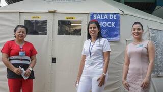 Instalan hospital móvil en Los Chiles para que el existente atienda pacientes con COVID-19