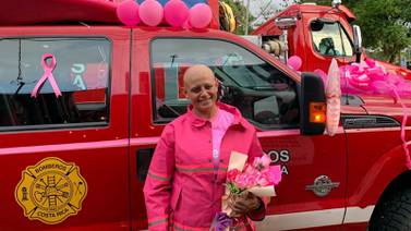 Bombera que enfrenta el cáncer de seno: “La vida es un premio, cada hora es una bendición”