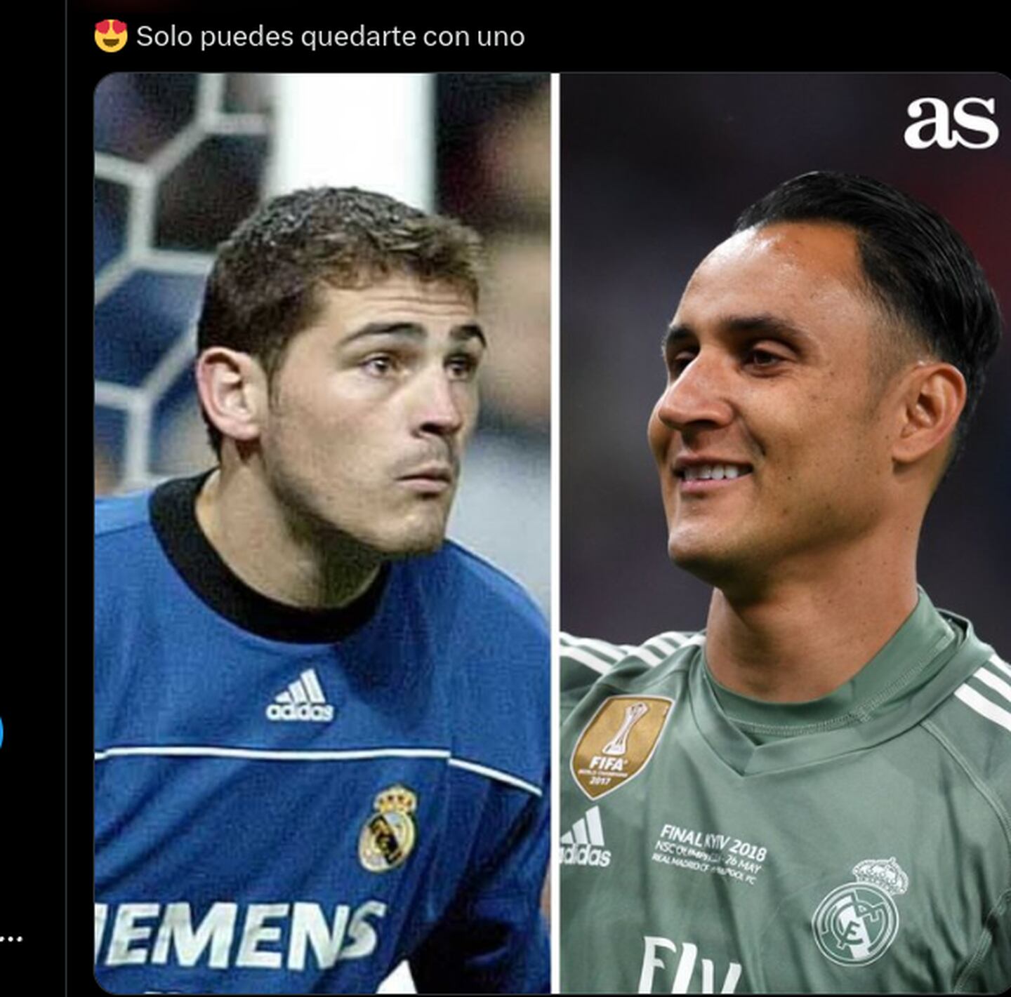 Iker Casillas, Keylor Navas, diario As