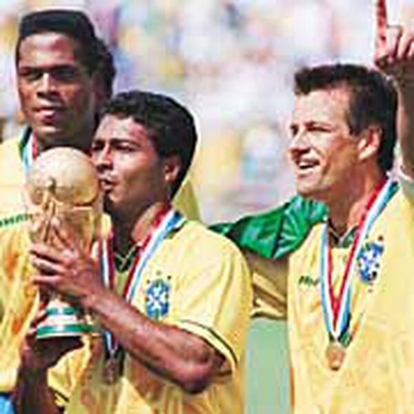 Estados Unidos organizó el Mundial de 1994, ganado por Brasil a Italia, en penales. AFP PHOTO/DANIEL GARCIA