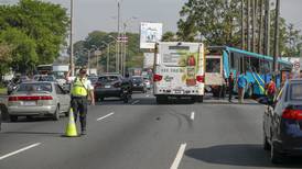 Tránsito reforzará vigilancia en carriles exclusivos para buses en la General Cañas