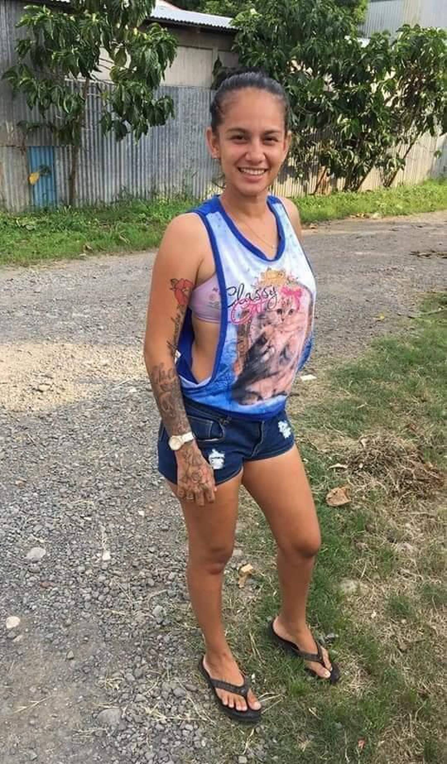 Franciny Duarte, joven mamá que está desapareció el 30 de marzo en Barranca, Puntarenas. Foto Andrés Garita.
