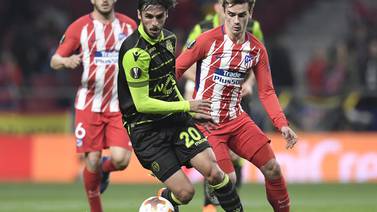 Bryan Ruiz y el Sporting cayeron en su visita al Atlético de Madrid