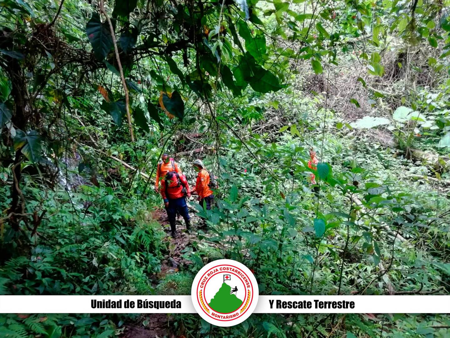 Búsqueda de hombre desparecido en montaña de Cachí. Foto UBRT Busqueda y Rescate Terrestre Oficial