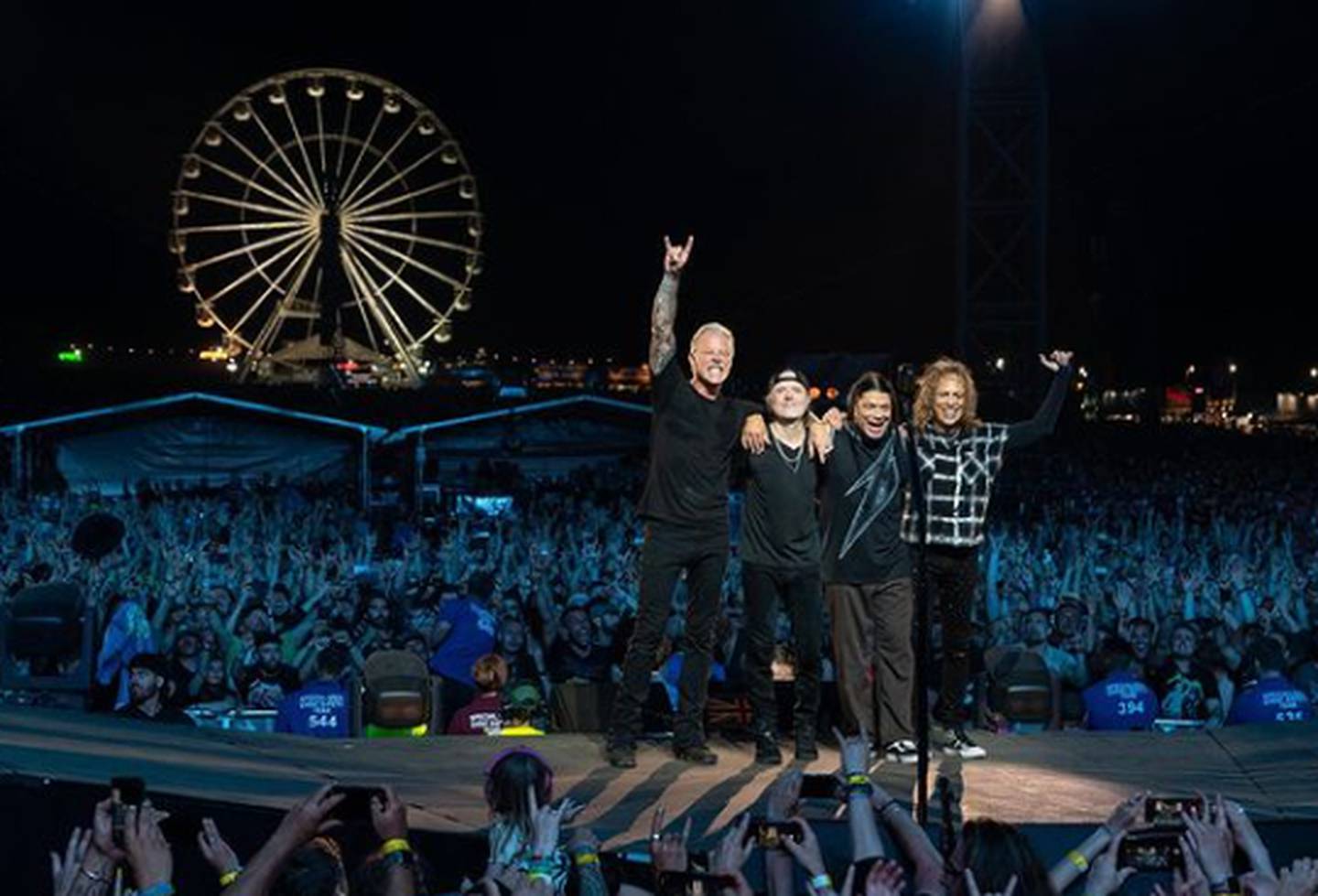 Los fans de Metallica podrá ver dos de sus conciertos en las salas de cine del país. Instagram.