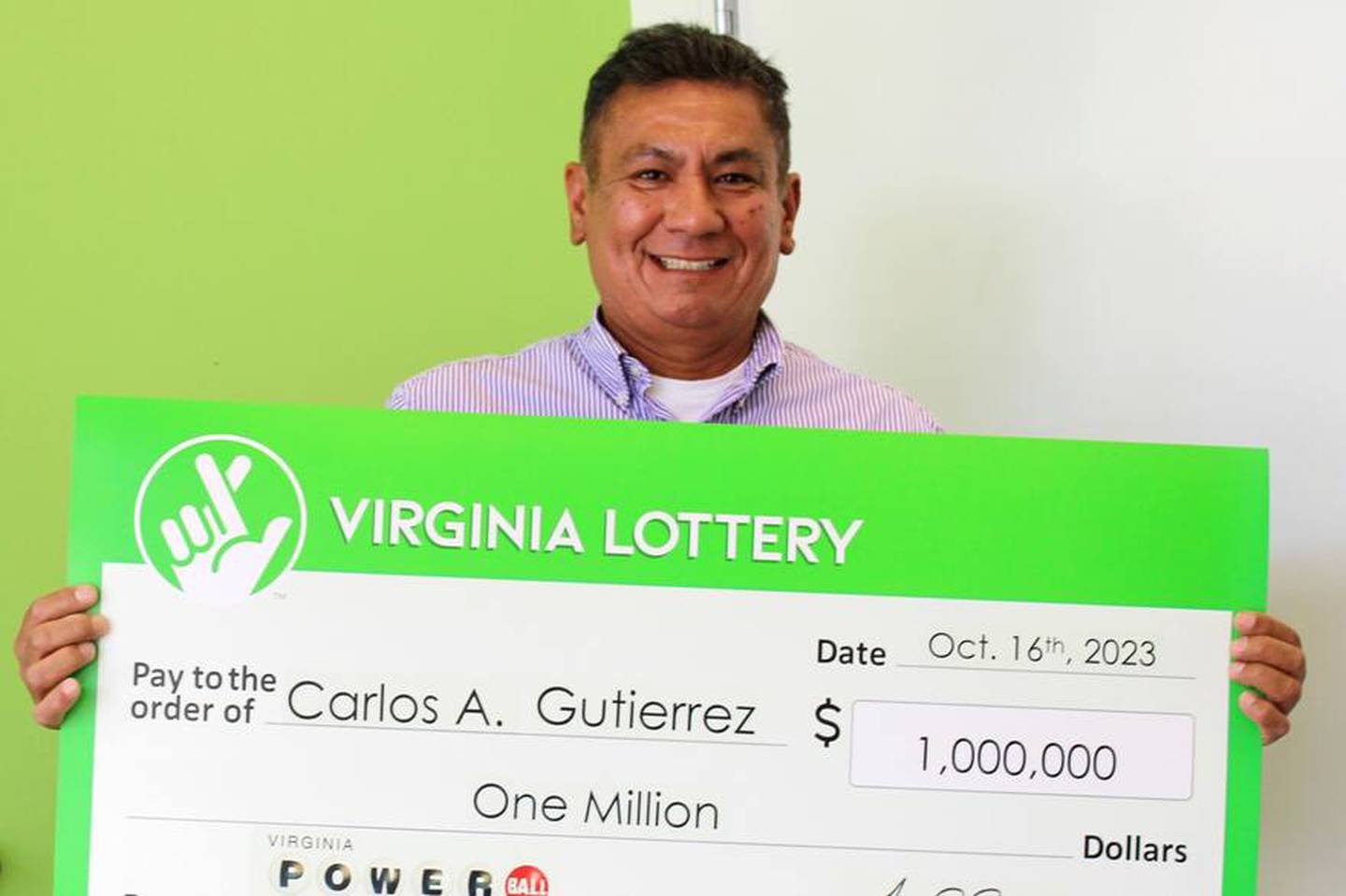 Carlos Gutiérrez se ganó la lotería. LN
