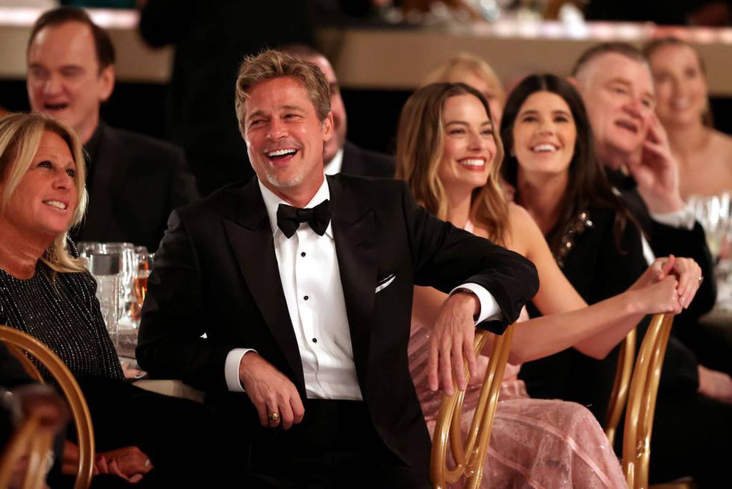 Brad Pitt es tan jobial, que resulta difícil creer que tiene 60 años. (Foto Christopher Polk NBC/GETTY)