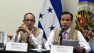 OEA pide convocar a nuevas elecciones generales en Honduras