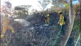 Bomberos tienen 4 días de luchar contra enorme incendio forestal en Turrubares
