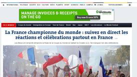 Así informan los medios franceses el triunfo en el Mundial