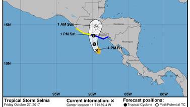 Emergencia en El Salvador por tormenta tropical Selma