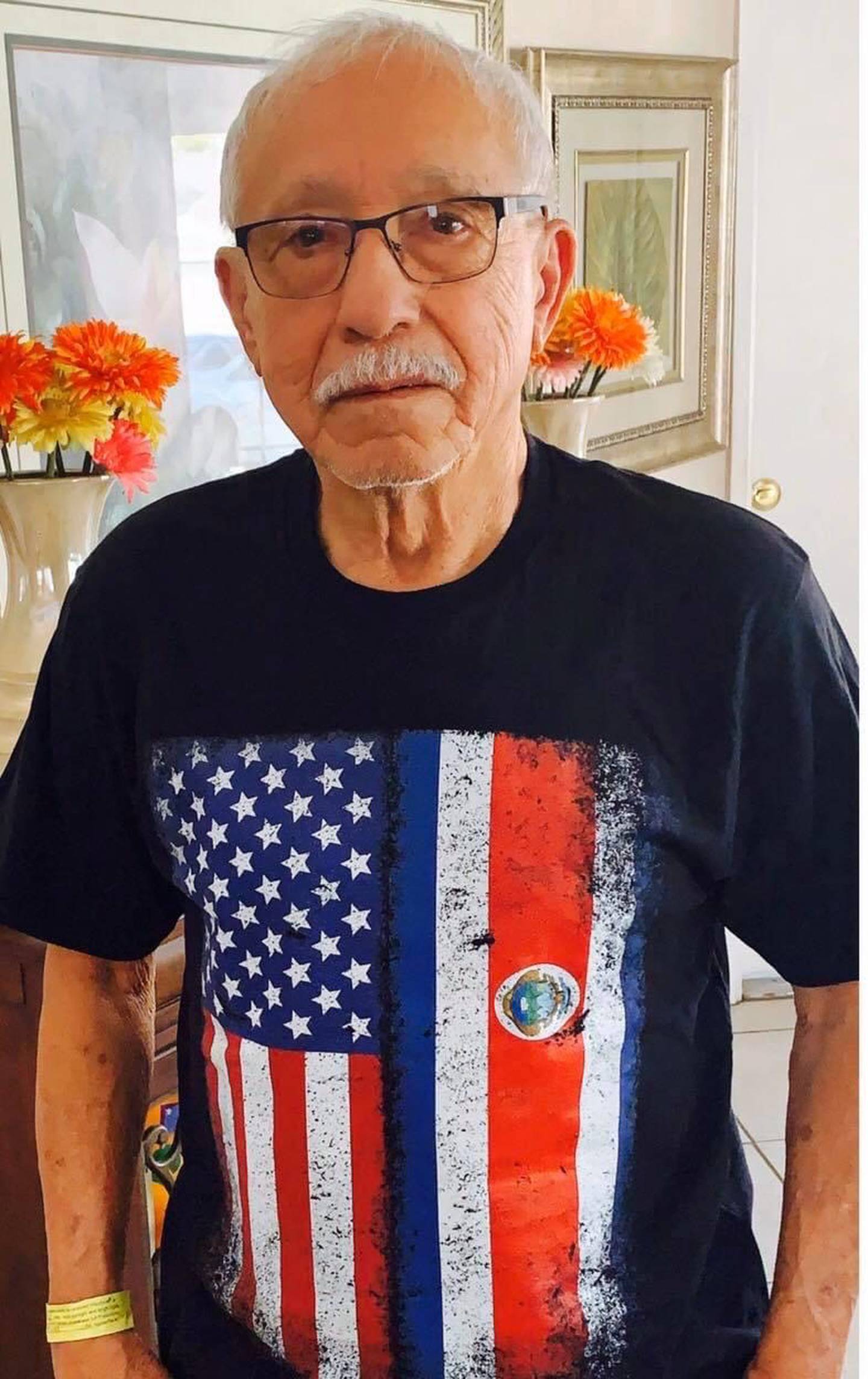 Édgar Porras Quirós, de 81 años, es un puntarenense de la pura cepa que vive desde 1964 en Estados Unidos y quien solo ocupó de 22 días para vencer al coronavirus.