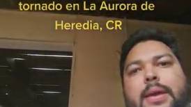 Vecino de Heredia grabó torbellino sin imaginarse que este lo dejaría sin techo (Videos) 