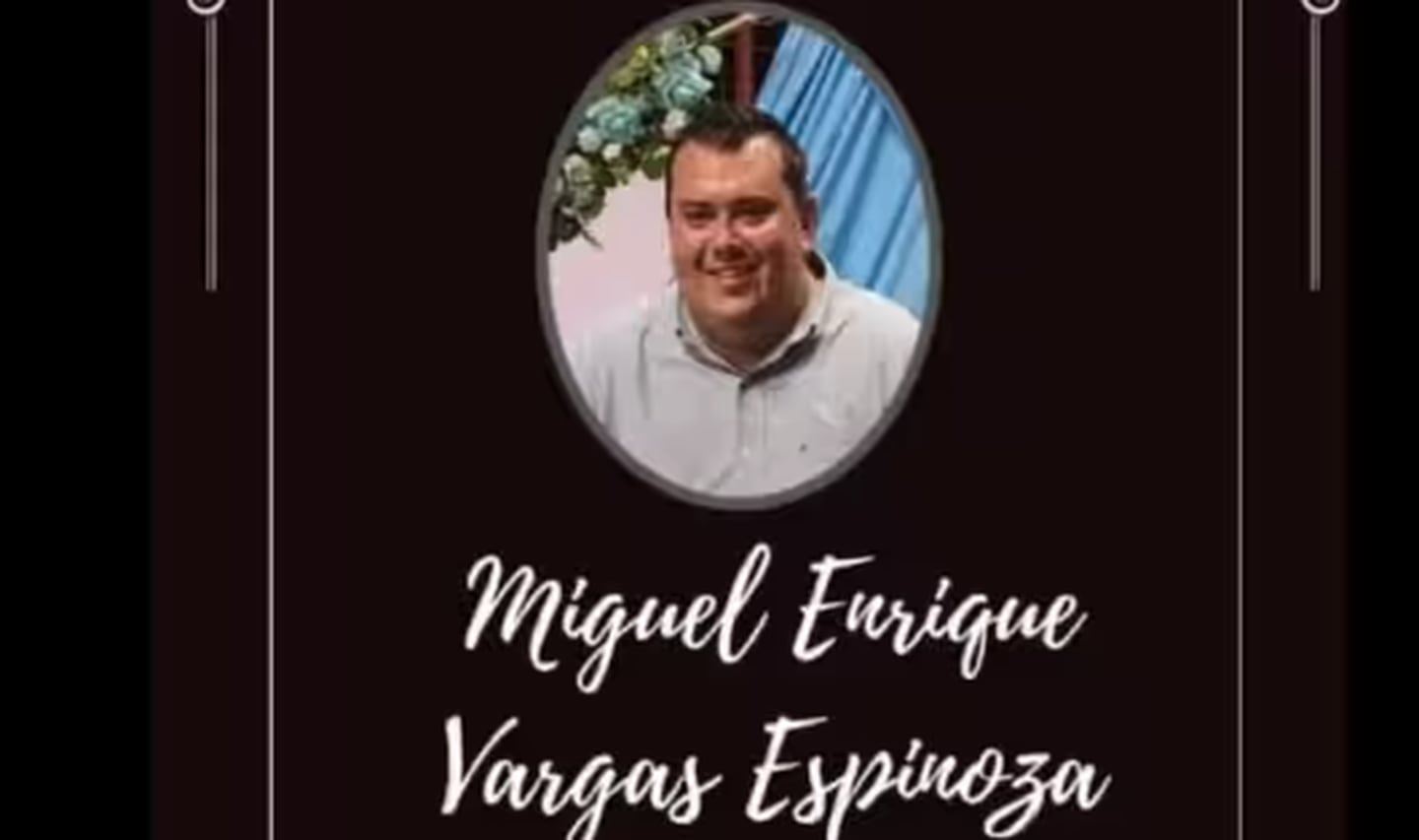 accidente cobró la vida de Miguel Vargas Espinoza