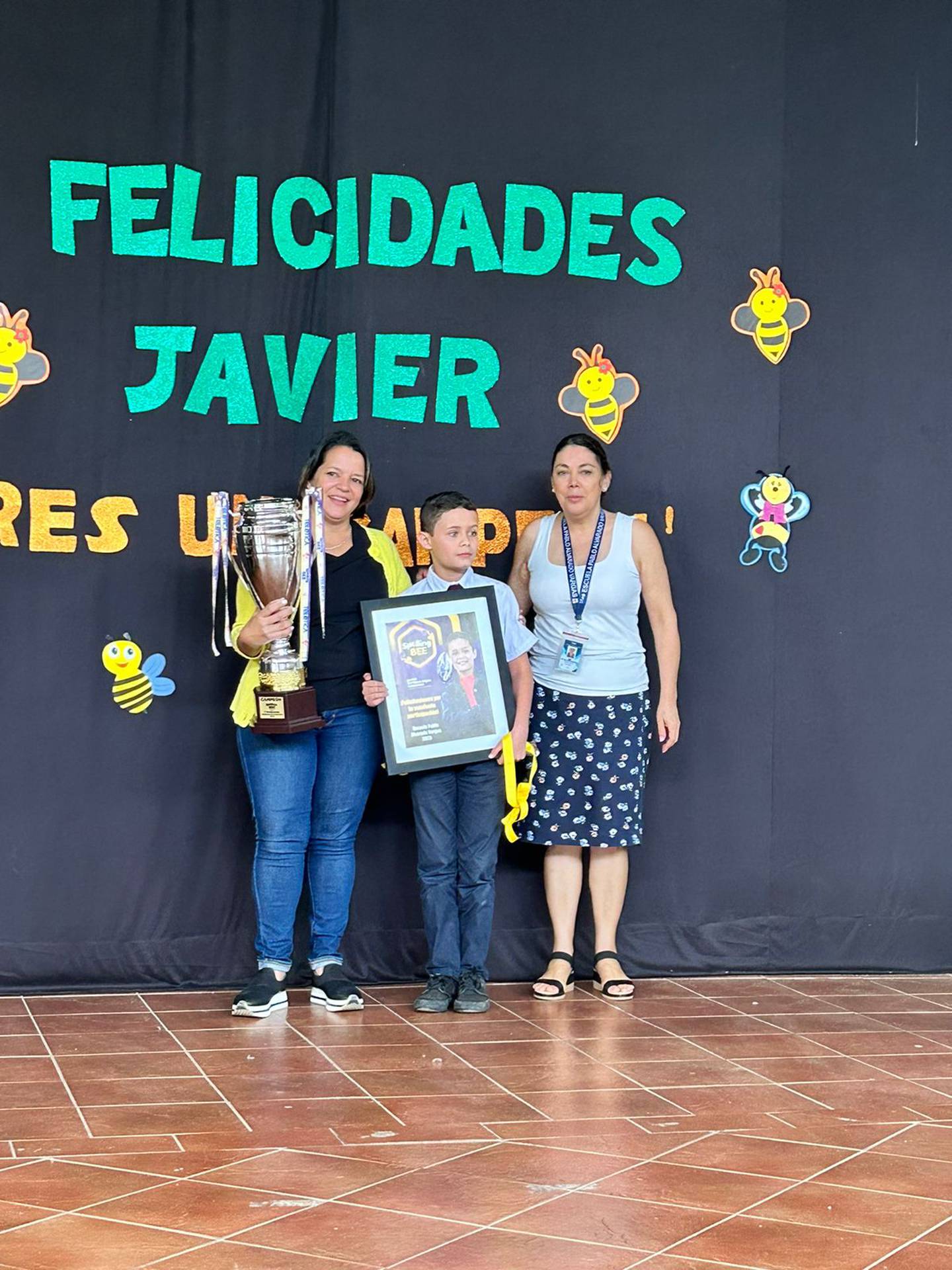 Javier Rojas Carranza, ganador de la primera temporada de Spelling Bee, programa de Teletica. Fotos: Cortesía