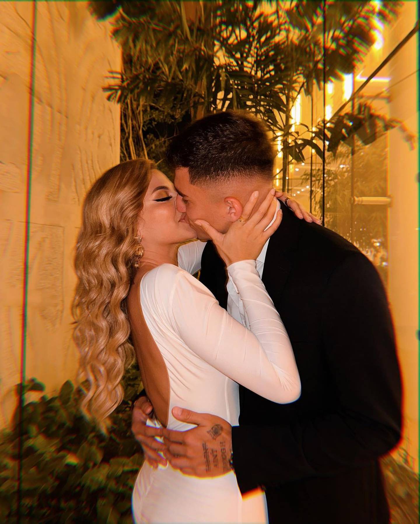 Modelo Laura Ortega y su novio Fernán Faerron. Instagram