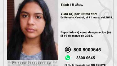Muchacha de 16 años está desaparecida 