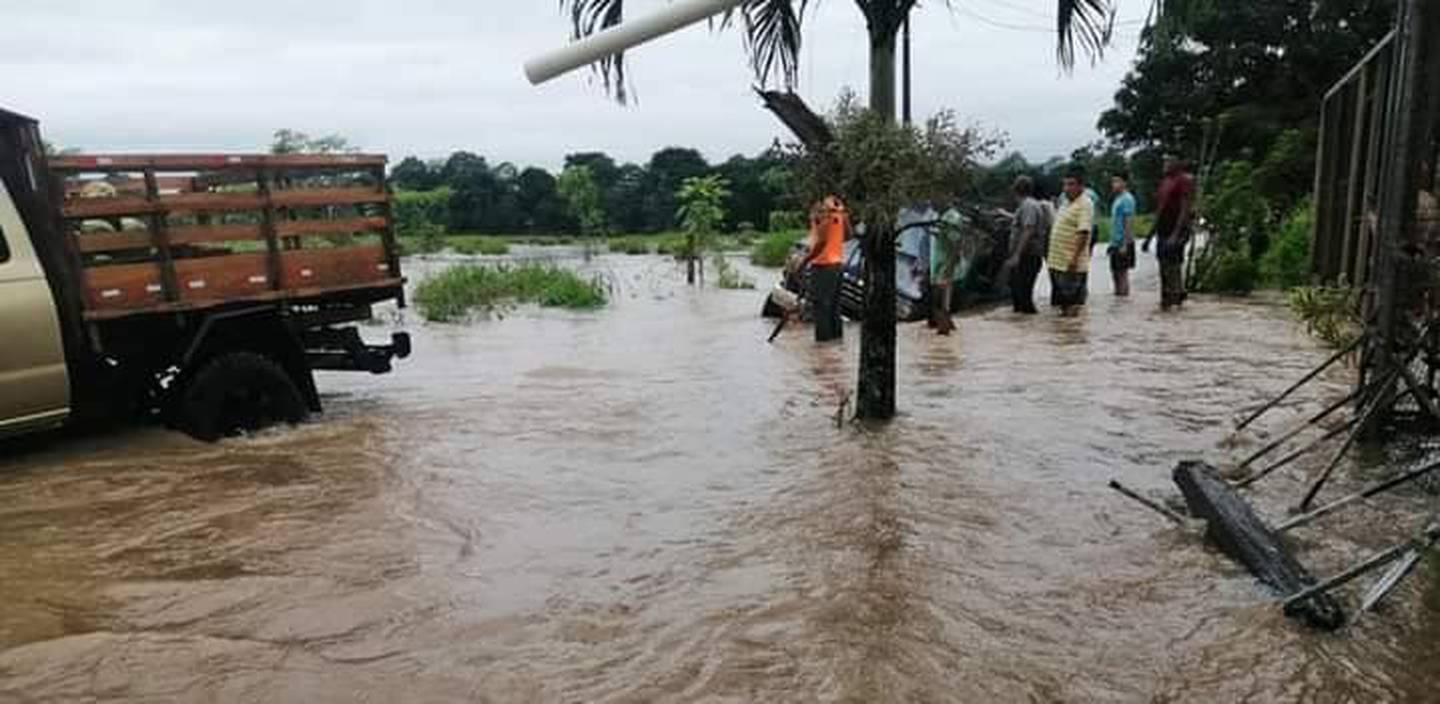 Inundaciones en la zona norte del país. Foto cortesía.