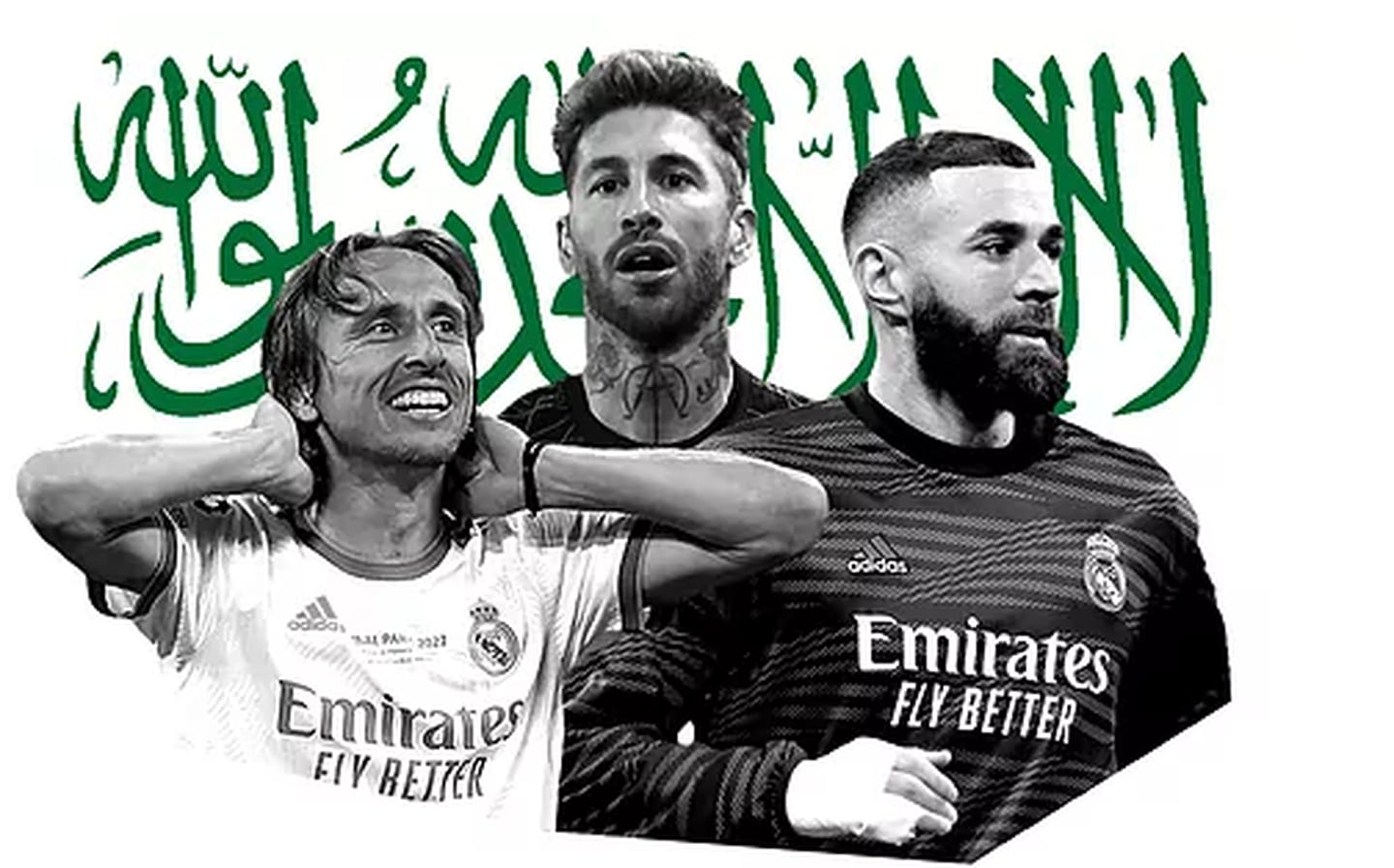 Luka Modric, Sergio Ramos, Karim Benzema