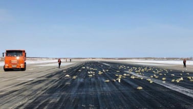 “Lluvia” de lingotes en Rusia tras mal despegue de avión