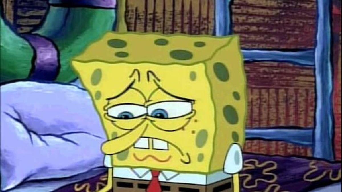 El Inocente Bob Esponja Esta Muy Triste La Teja