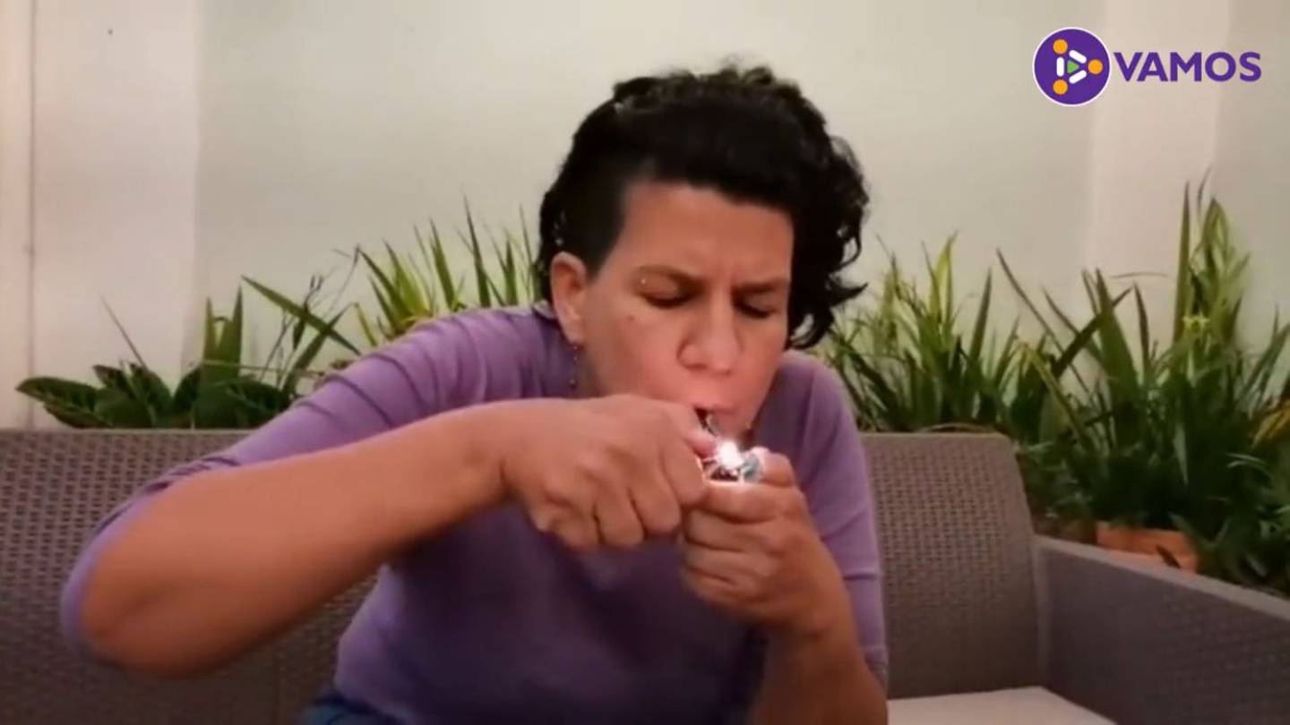 Margarita Salas, candidata por el partido Vamos, luchará por la legalización de la marihuana de uso recreativo. Captura de video.