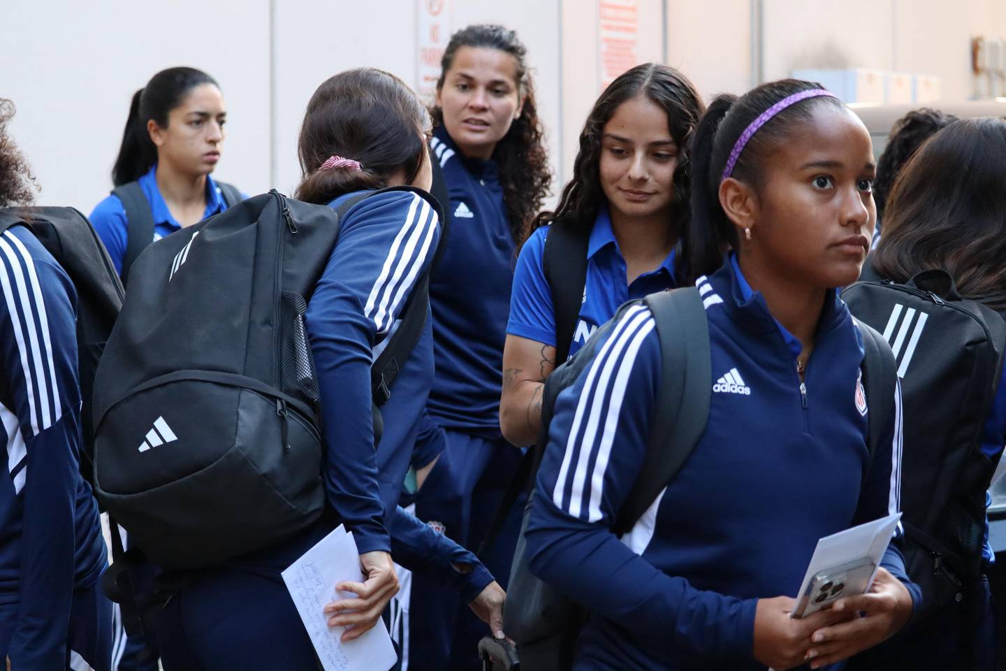 La Selección femenina de Costa Rica ya está en Houston, Estados Unidos, previo a la Copa Oro. Foto: Prensa Fedefútbol
