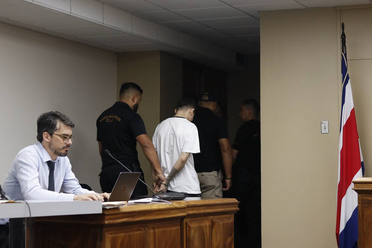 20/02/2024, San José, salas de juicio del primer circuito judicial, juicio por el asesinato de Manfred Barberena.