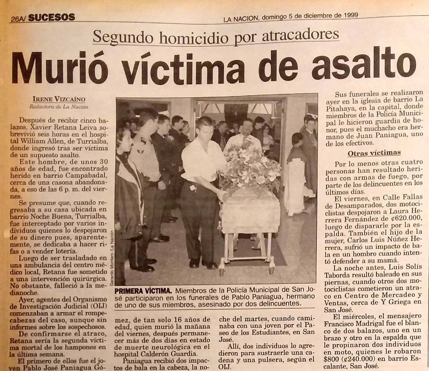 OIJ ligó a joven limonense de 16 años con 6 homicidios entre 1999 y 2001. Foto Archivo.