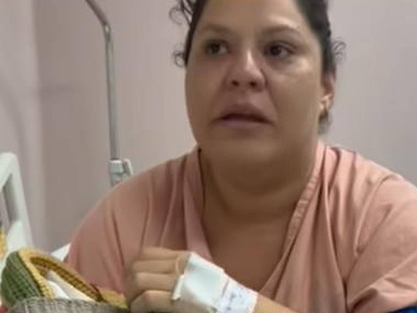 Angie Herrera Angulo denuncia supuesta negligencia con su bebé en hospital de Nicoya. 9 de enero 2024
