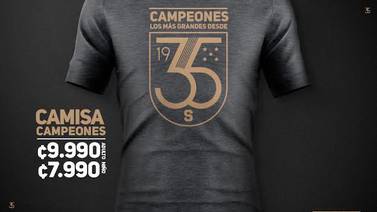 Camiseta conmemorativa de Saprissa campeón se vendió como pan caliente
