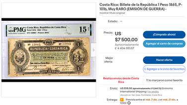 ¡Increíble! Gente paga millones por monedas y billetes de Costa Rica
