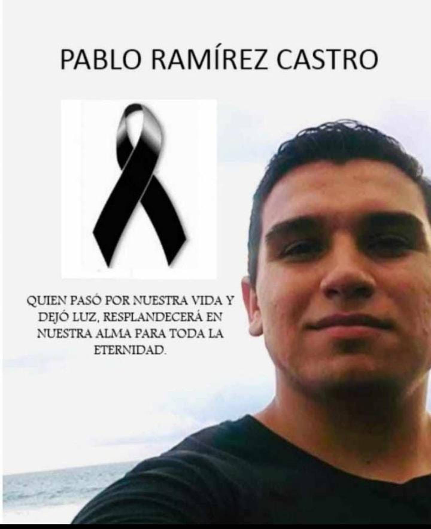 Pablo Ramírez Castro, joven asesinado de seis puñaladas en San Ramón, Alajuela. Foto tomada de FAcebook.