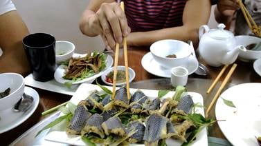 Fritas o como salchichas, así se comen las culebras en Vietnam