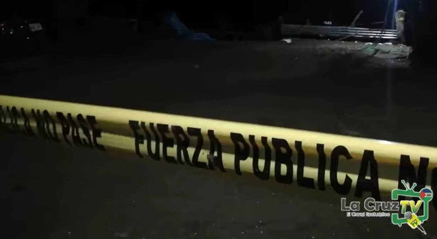 Doble homicidio en Puerto Soley, en La Cruz de Guanacaste. Foto La Cruz Tv.