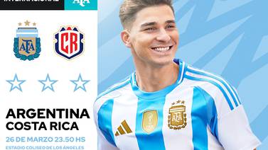 Estas son las estrellas que alineará Argentina para enfrentar a Costa Rica