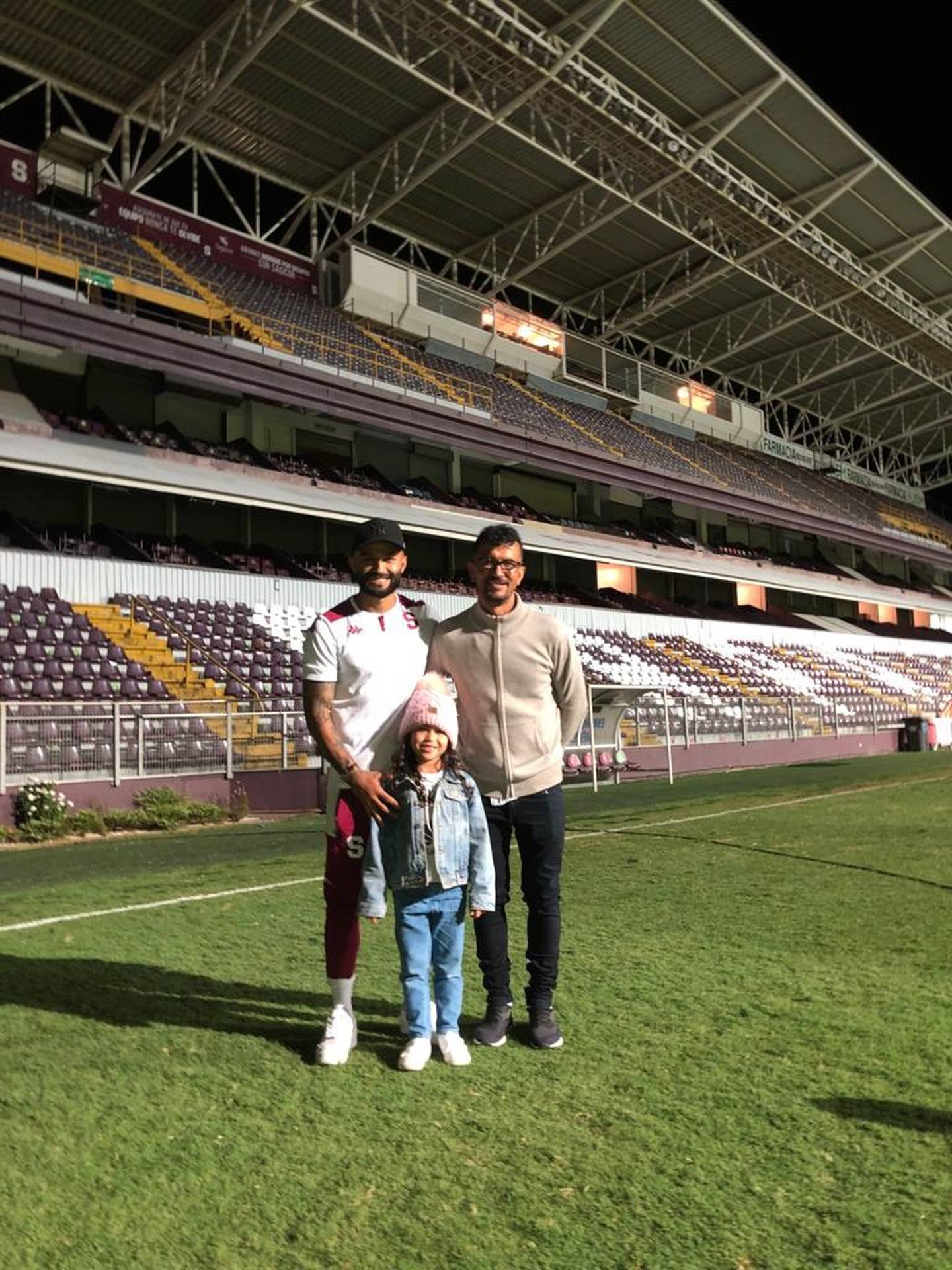 Ricardo Blanco, su papá y su hija Antonella. Cortesía.