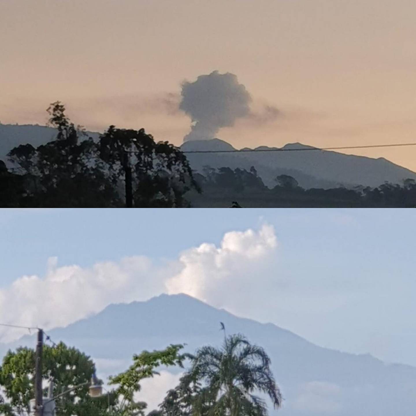 Volcán Turrialba lanza columnas de gases y vapor de agua el viernes 20 de setiembre del 2019