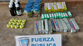 Decomisan medio millón de colones en fármacos de contrabando provenientes de Nicaragua